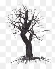Saw Scary Girl Makeup Swirls Creepy Evil Black - Clip Art Transparent Tree Clipart Emoji