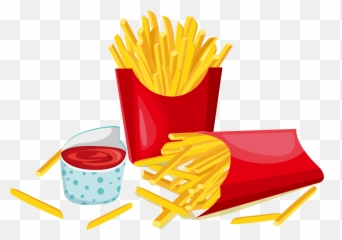 Hamburger Hot Dog French Fries Fast Food French Cuisine - French Fries Desenho Emoji,French Fry Emoji