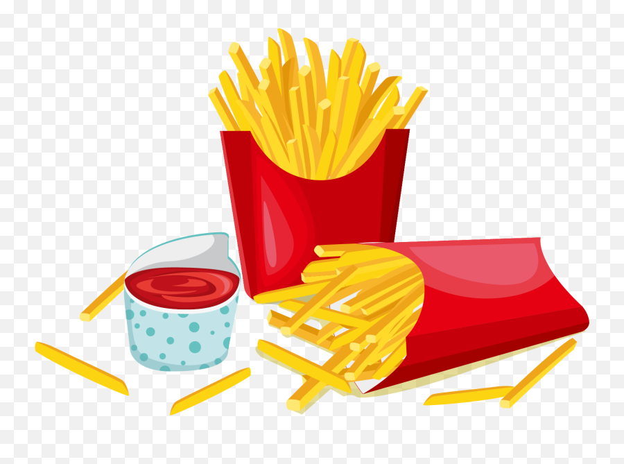 Hamburger Hot Dog French Fries Fast Food French Cuisine - French Fries Desenho Emoji,French Fry Emoji
