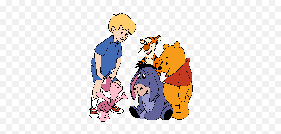 100 Acre Woods - Christopher Winnie De Pooh Emoji,Eeyore Emoticons