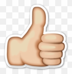 Download Like Thumbs Up Png - Emoji