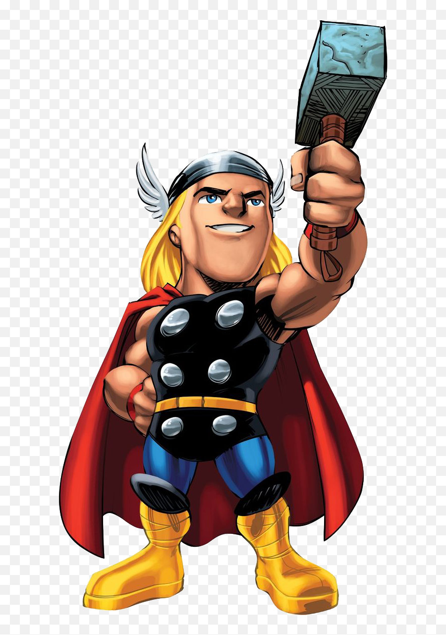 Marvel Super Hero Squad Thor Clipart Png - Clipartix Thor Super Hero Squad Emoji,Thor Hammer Emoji