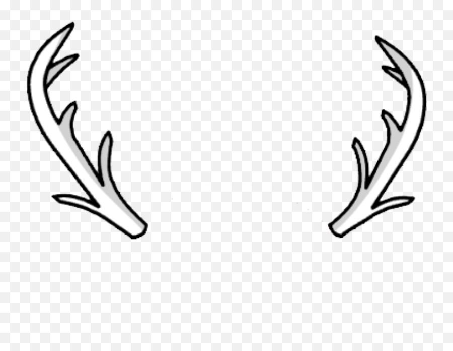 Gachalife Freetouse Freetoedit Deer Horns Freetoedit - Line Art Emoji,Deer Hunting Emoji