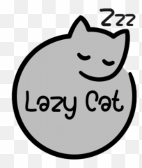 Cat Cartoon Png Image - Get Images One Simple Sleeping Cat Cartoon Emoji,Grumpy Cat Emoticon