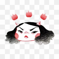 Angry Cute Girl Png Emoji