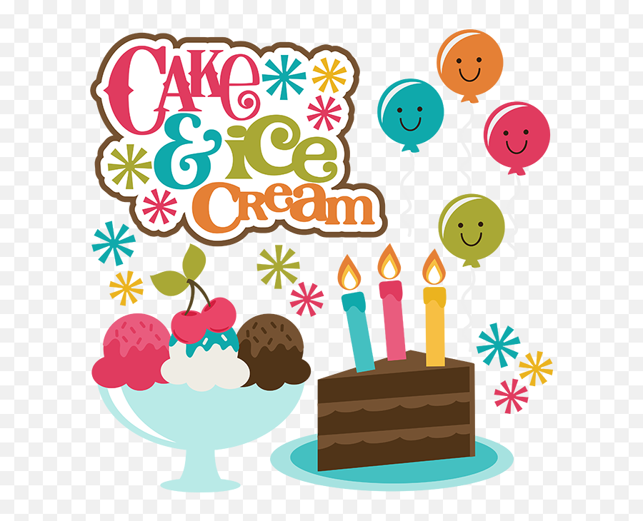 Birthday Clipart Ice Cream Birthday - Cake And Ice Cream Clip Art Emoji,Emoji Ice Cream Cake