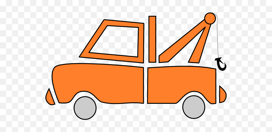 Tow Truck Clip Art At Vector Clip Art - Orange Tow Truck Clipart Emoji,Tow Truck Emoji