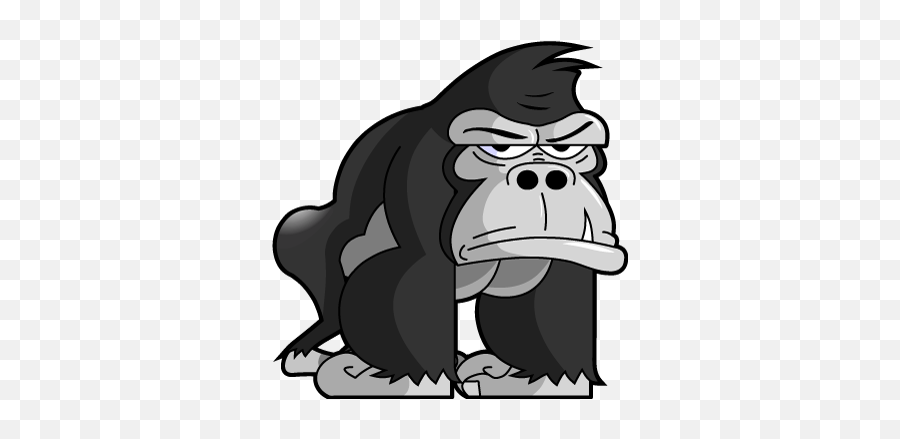 Gorillamoji - Cartoon Gorilla Png Emoji,Gorilla Emoji