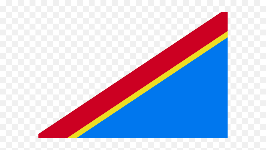 Diagonal Flag Democratic Republic - Cobalt Blue Emoji,Congo Flag Emoji