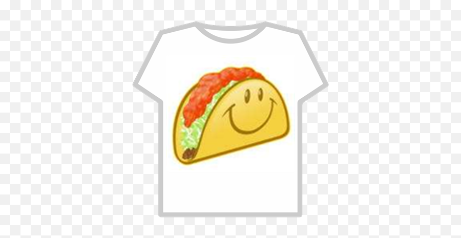 Smiley Taco - Roblox Emoji T Shirt,Taco Emoticon