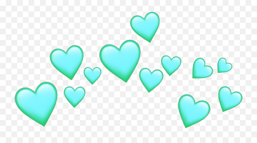 Blue Heart Hearts Crown Emoji,Inverted Emoji