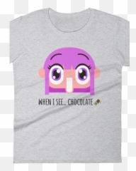 Chocolate Love Womens Tee - Smiley Emoji