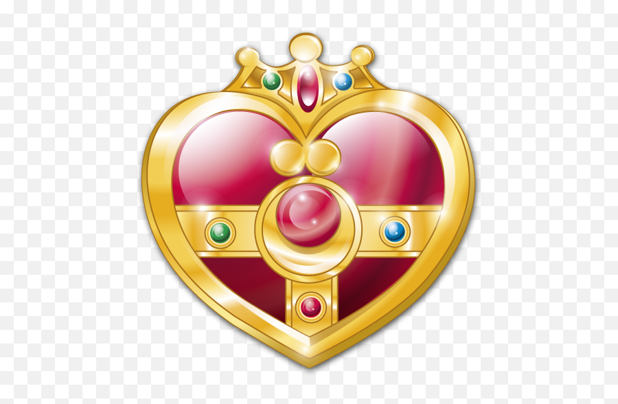 Cosmic Heart Compact Icon Sailor Moon Iconset Carla - Sailor Moon S Transformation Brooch Emoji,Sailor Moon Emoji