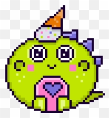 Pixelart Dragon - Smiley Emoji
