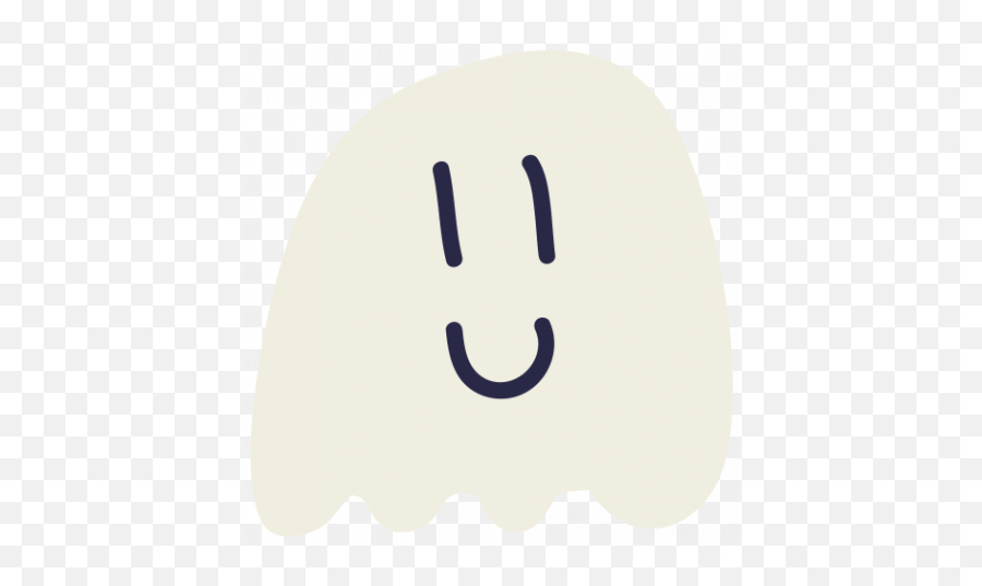 Kawaii Halloween Ghost 002 Graphic - Clip Art Emoji,Ghost Emoticon