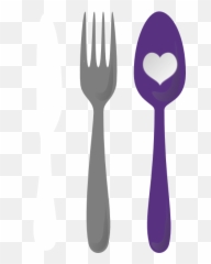 Spoon Fork Cutlery Heart Clip Art At - Heart Spoon Clipart Emoji,Silverware Emoji