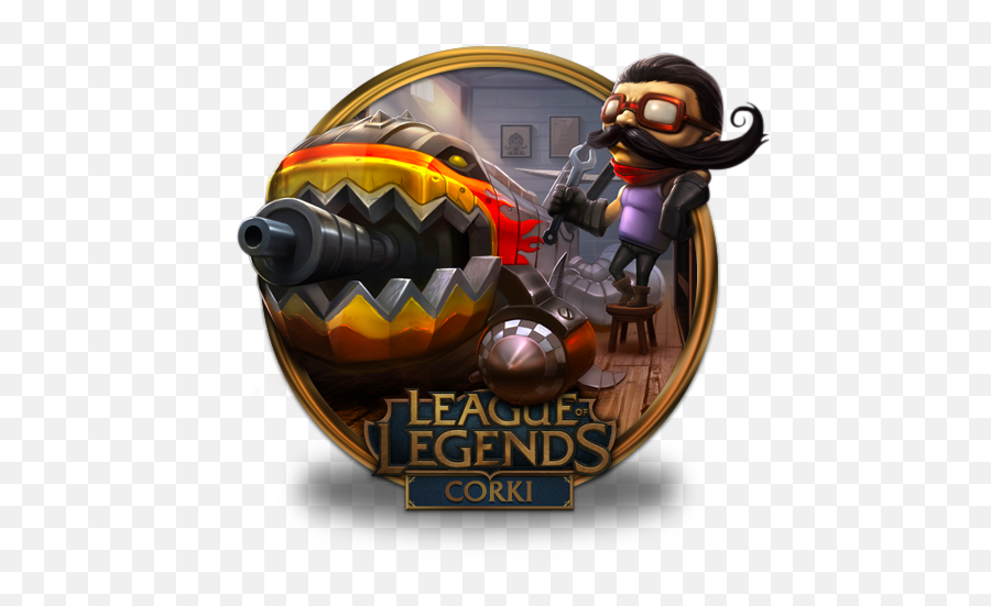 Corki Hot Rod Icon League Of Legends Gold Border Iconset - Rumble Icone Lol Png Emoji,Rod Of Asclepius Emoji