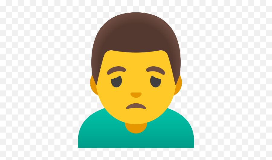 Man Frowning Emoji - Android,Frowny Emoji