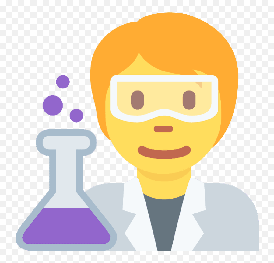 Scientist Emoji Clipart - Scientist Science Emojis,Flask Emoji