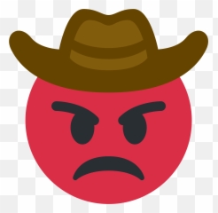 Weary Face Emoji - Distress Emoji Png,Angry Cowboy Emoji - free ...