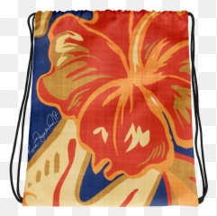 Hawaiian Vintage Tropical Drawstring Bag Emoji,Purple Emoji Backpack