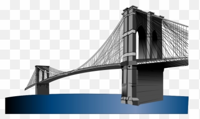 Caution Bridge Clipart Vector Clip Art Free - Brooklyn Bridge Png Emoji,Caution Emoji