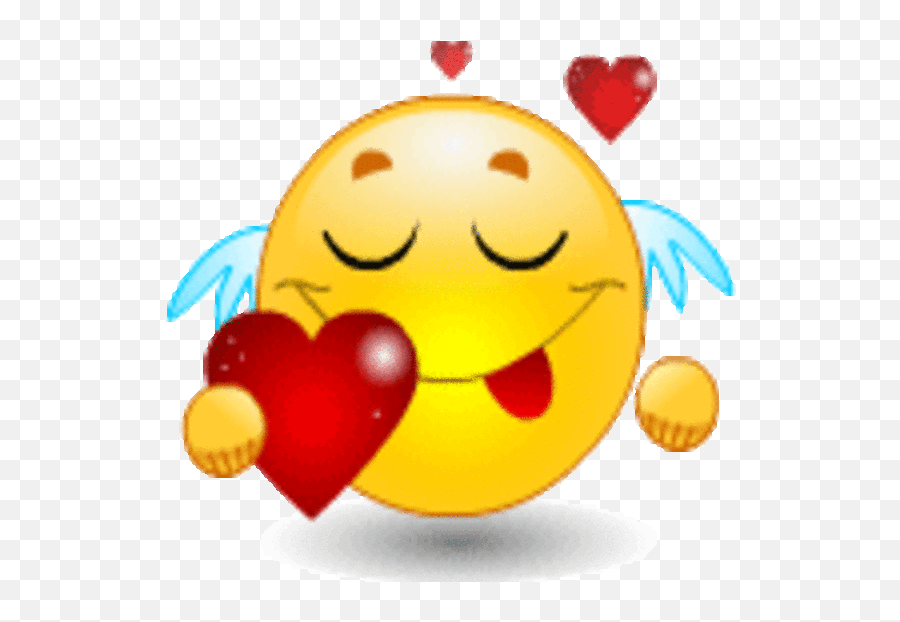 Hal Emitt - Heart Gif Animated Smiley Emoji,Mooning Emoji