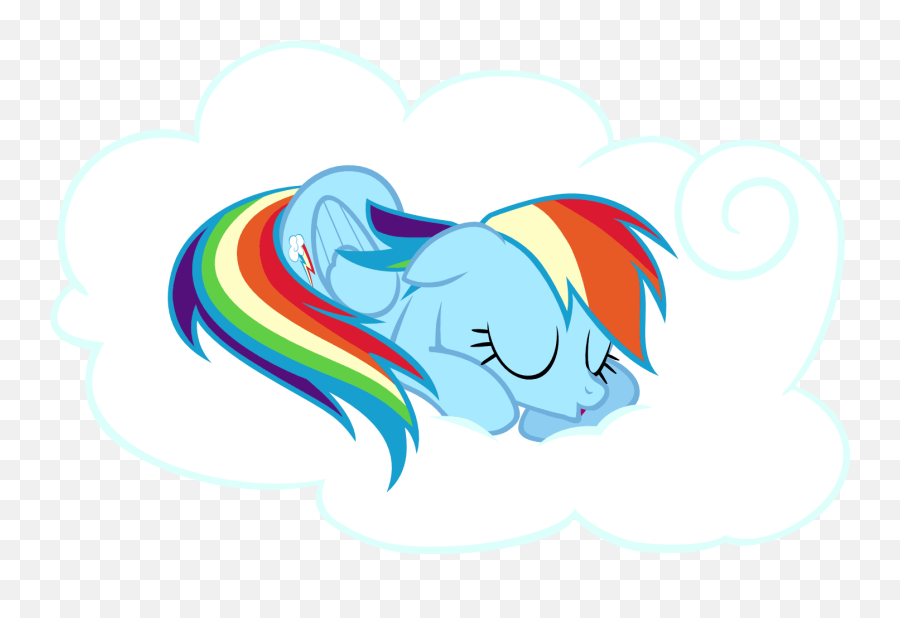 Rainbow Dash Fan Club - Rainbow Dash Sleeping Gif Emoji,Where Is The Zzz Emoji On The Keyboard