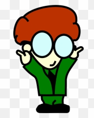 Nerd Cartoon Geek Character Glasses - Clip Art Emoji
