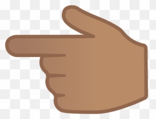 Backhand Index Pointing Left Medium Skin Tone Icon - Finger Emoji