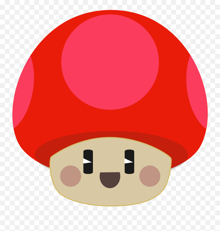 Happy Mushroom Vector Clipart Image - Mushroom Clipart Cute Emoji,Mushroom Cloud Emoji
