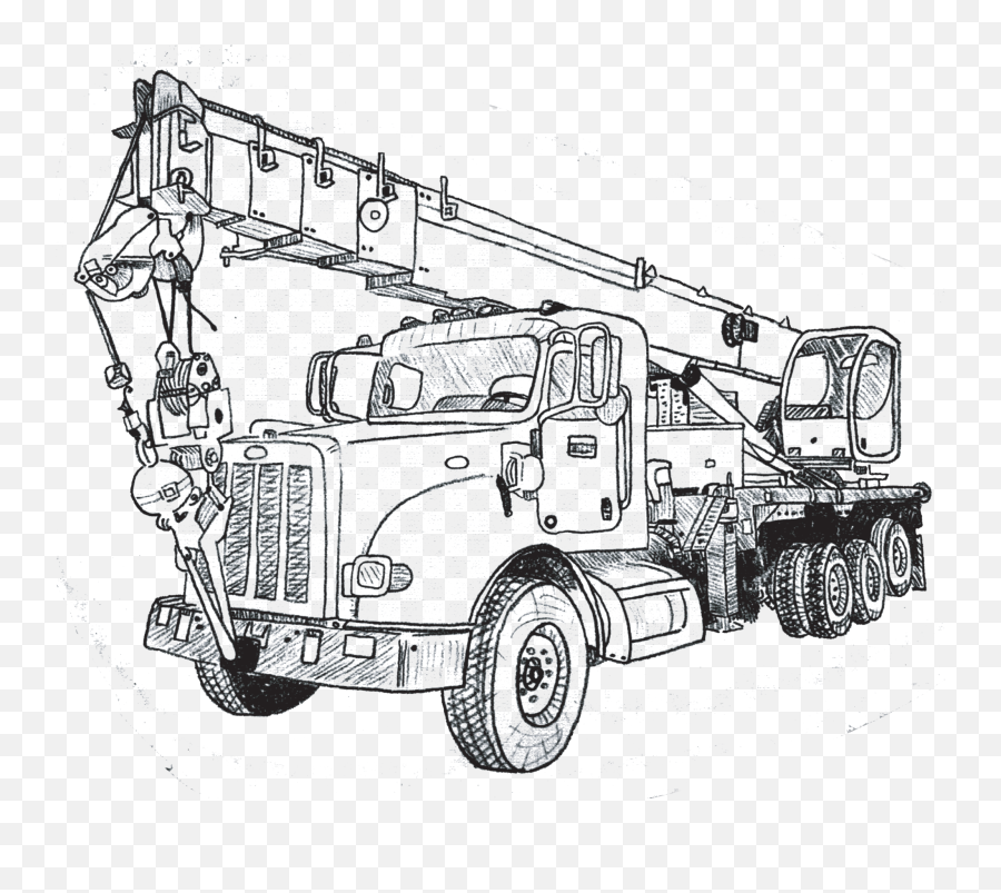 Crane Clipart Crane Arm Crane Crane Arm Transparent Free - Draw A Mercedes Truck Emoji,Crane Emoji