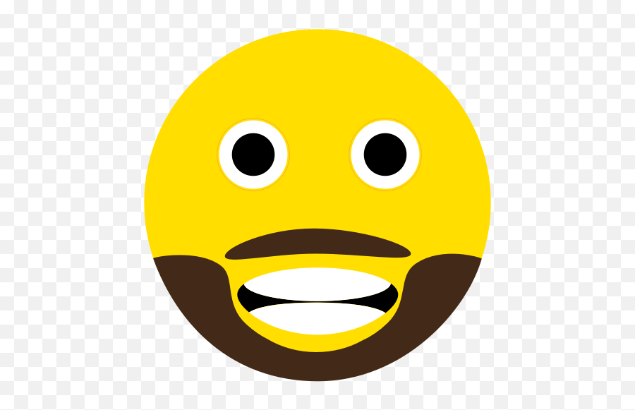 Beard Emoji Face Teeth Icon - Smiley,Teeth Emoji