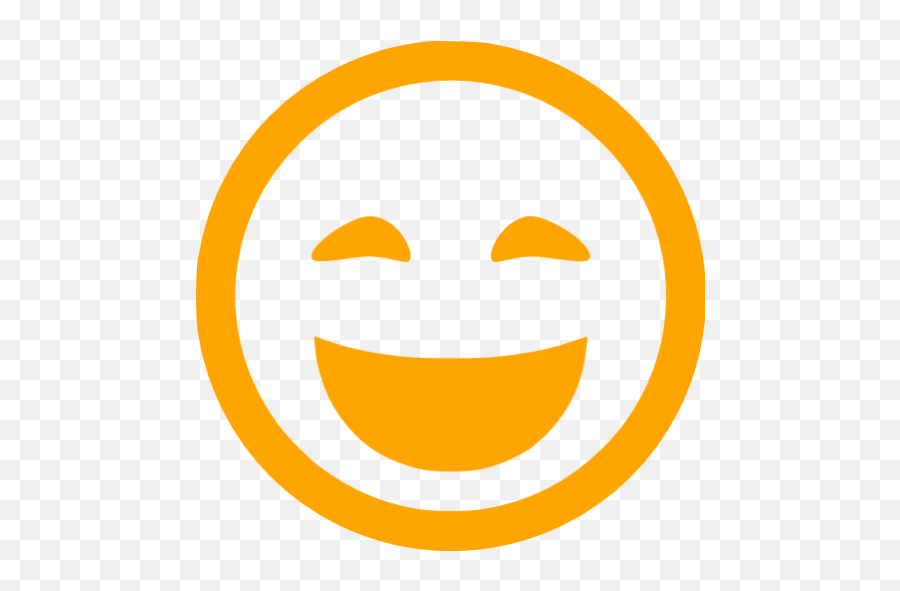 Orange Lol Icon - Laugh Icon Transparent Red Emoji,Lol Emoticon