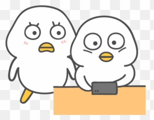 Funny Gif Emoji Emoticons Box - Penguin