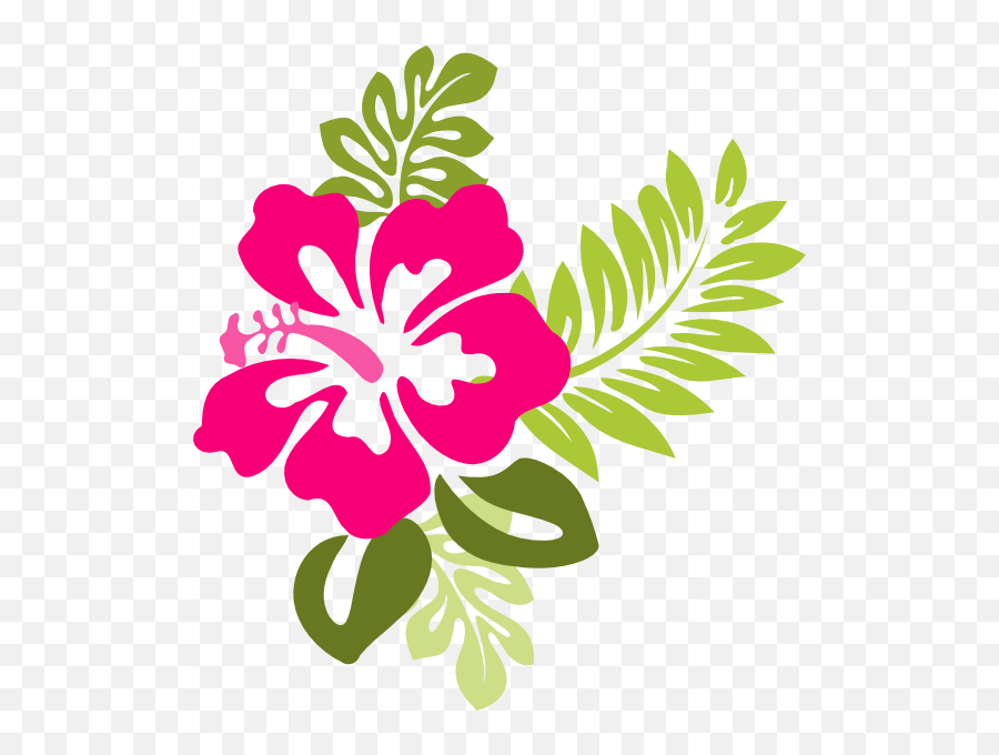 Free Hibiscus Border Png Download Free Clip Art Free Clip - Hawaiian Flowers Transparent Background Emoji,Hibiscus Emoji