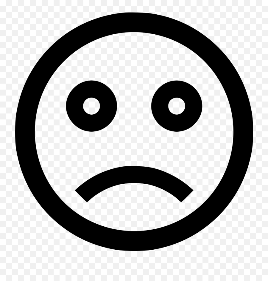 Emoji Sad Face Round Circle Emotion Moodless Svg Png Icon - Number 8 In Circle Png,Sad Face Emoji