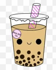 My Love For Bubble Tea - Cute Milk Tea Logo Emoji,Bubble Tea Emoji ...