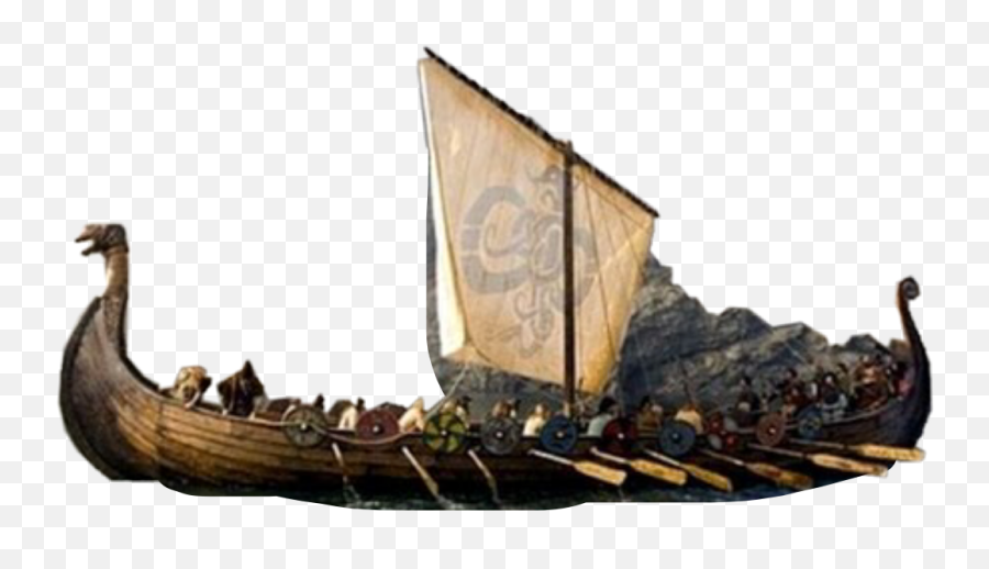 Vikings Ship Boat War Flag Sail Crew - Irish Vikings In Ireland Emoji,Flag And Ship Emoji