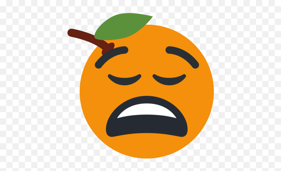 Tangerine Emoji,Relaxed Emoji