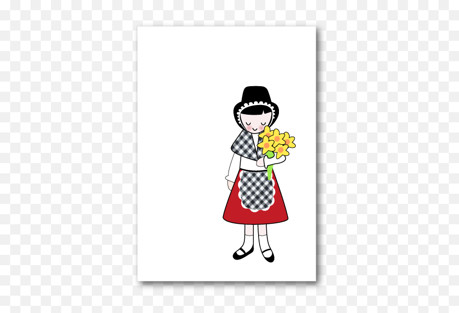 Welsh Lady Clipart - Cartoon Emoji,Welsh Dragon Emoji