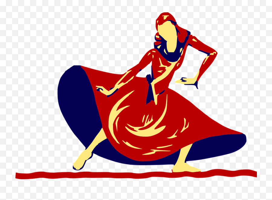 Dancer Dance Symbol - Festival Clip Art Emoji,Red Dancing Lady Emoji