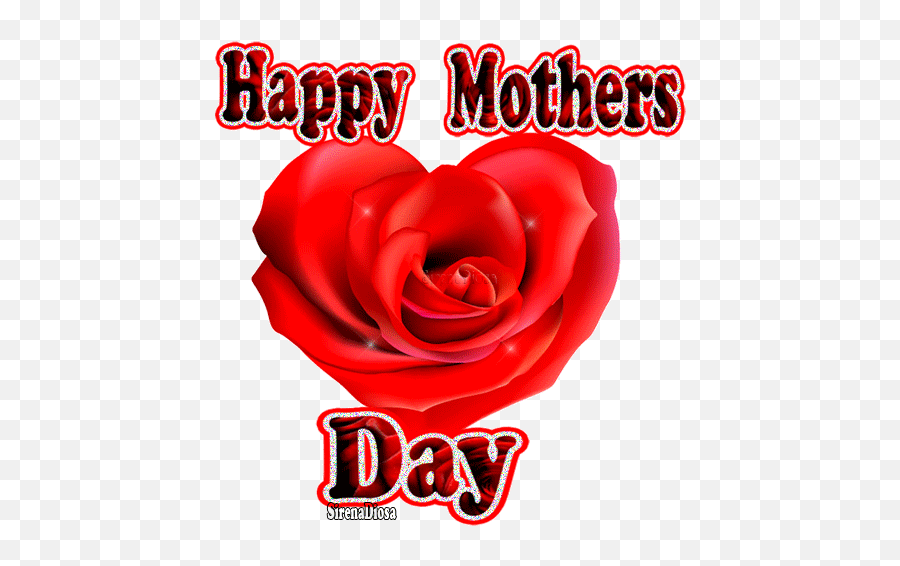 Happy Mothers Day 2018 Animated Gif From Daughter And Son - Happy Mothers Day Red Flowers Emoji,Mothers Day Emoji