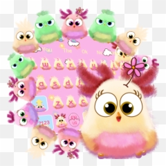 Pink Birds Keyboard Theme u2013 Google Play - Cartoon Emoji