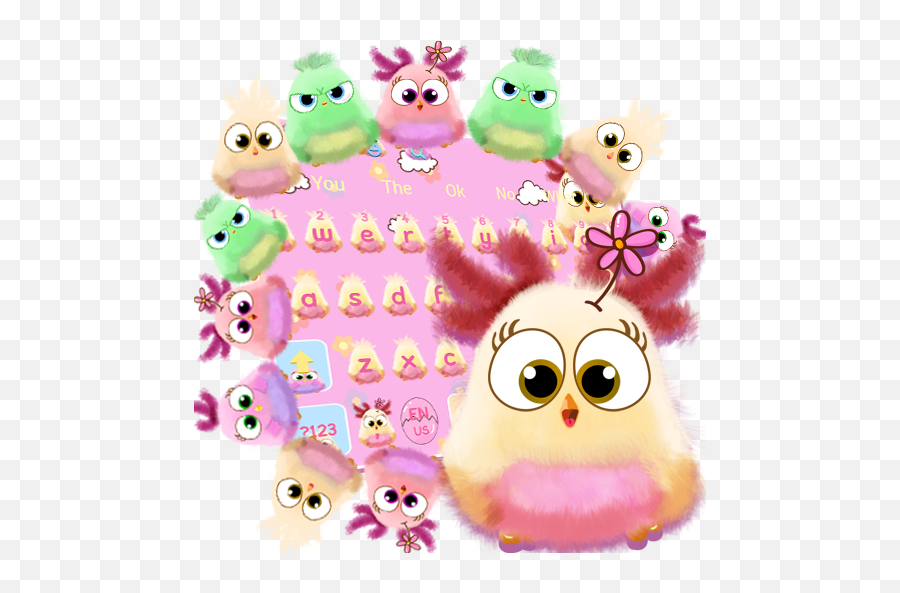 Pink Birds Keyboard Theme U2013 Google Play - Cartoon Emoji,Killer Clown Emoji