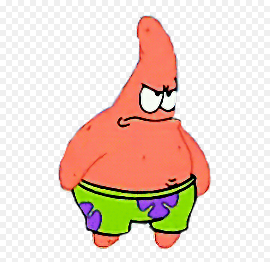 Bobesponja Enojado Patriciofreetoedit - Stickers Bob Esponja Png Emoji,Emoji Enojado Png