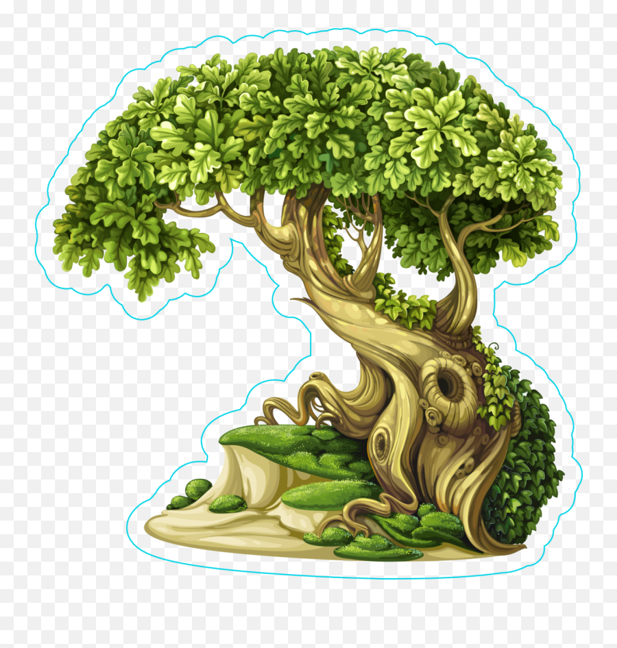 Plant Emoji Png - Fairy Tale Tree Sticker Arquétipos Fairytale Tree,Plant Emoji