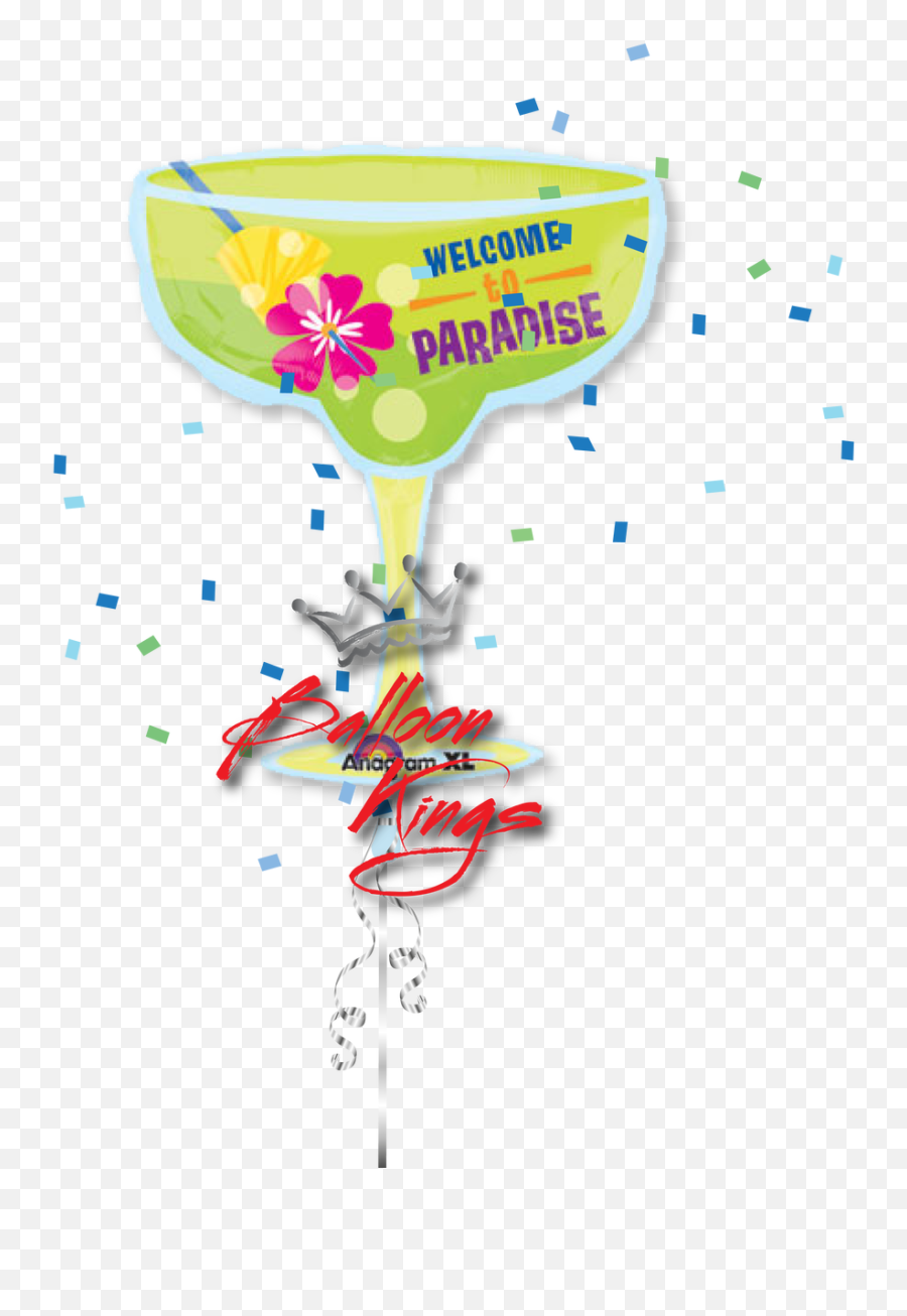 Margarita Paradise Glass - Stemware Emoji,Margarita Emoji