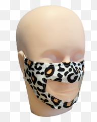 Lip ReadingClear Window Face Covering - For Adult Emoji