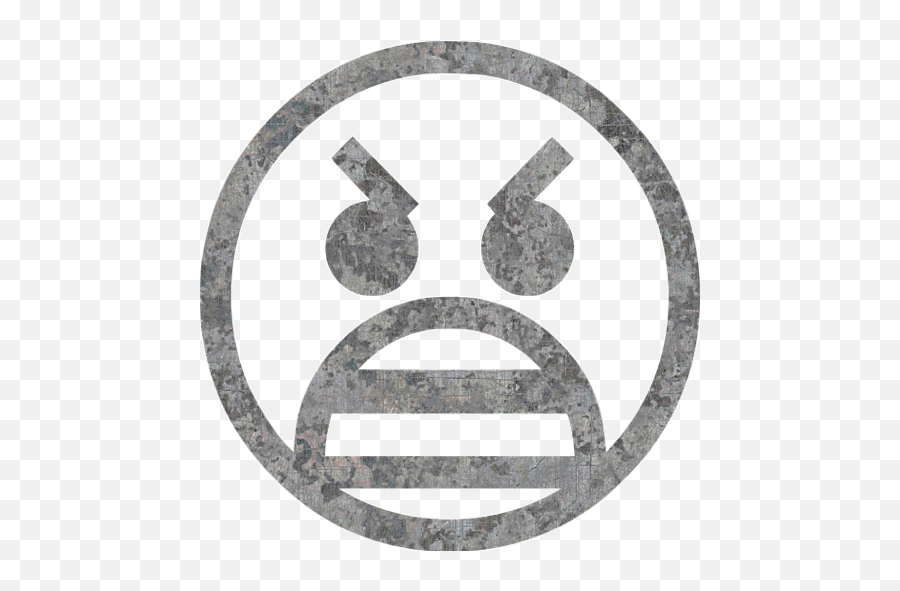 Eroded Metal Emoticon 56 Icon - Dot Emoji,Metal Emoticon